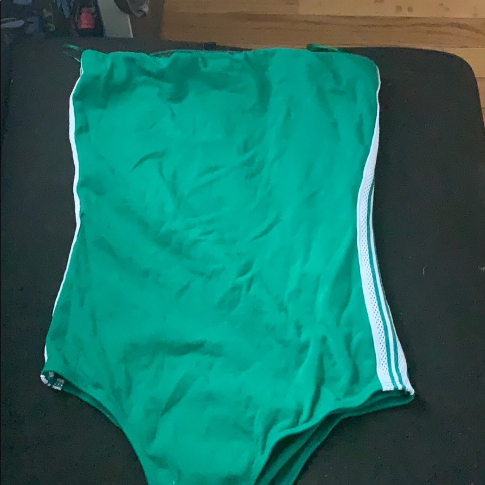 Green body suit